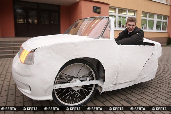 Школьник из Гродно сконструировал экомобиль
