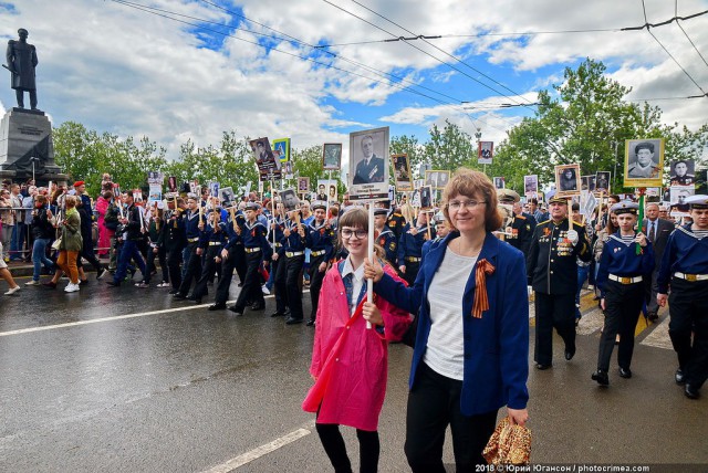 Парад Победы и Бессмертный Полк в Городе - Герое Севастополь. 9 мая 2018 года