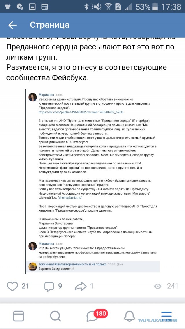 Помогите вернуть кота! Приют "Преданное сердце" украл кота и не отдает!-2