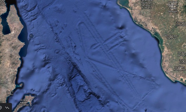 Археолог с помощью Google Earth обнаружил аномалию на дне Тихого океана