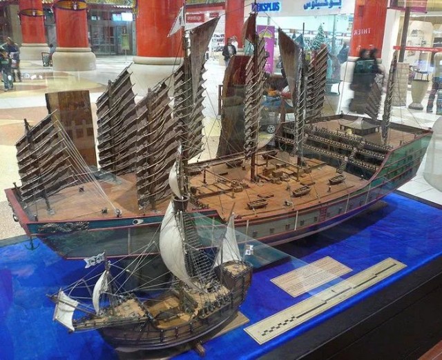 Это морские бои на радиоуправляемых копиях парусных судов