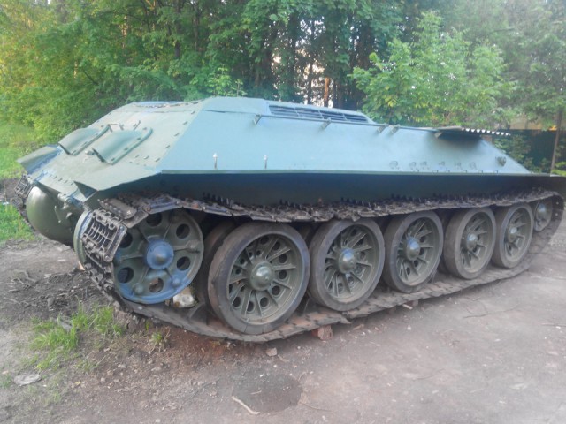 Восстановление танка Т-34. На даче