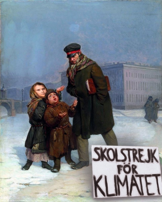 Ударим фотожабой по Грете Тунберг