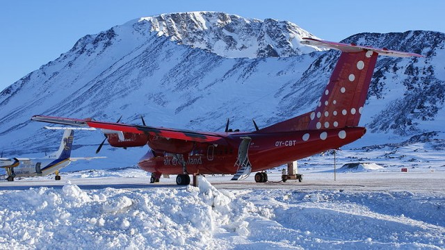 Посадка в Гренландии