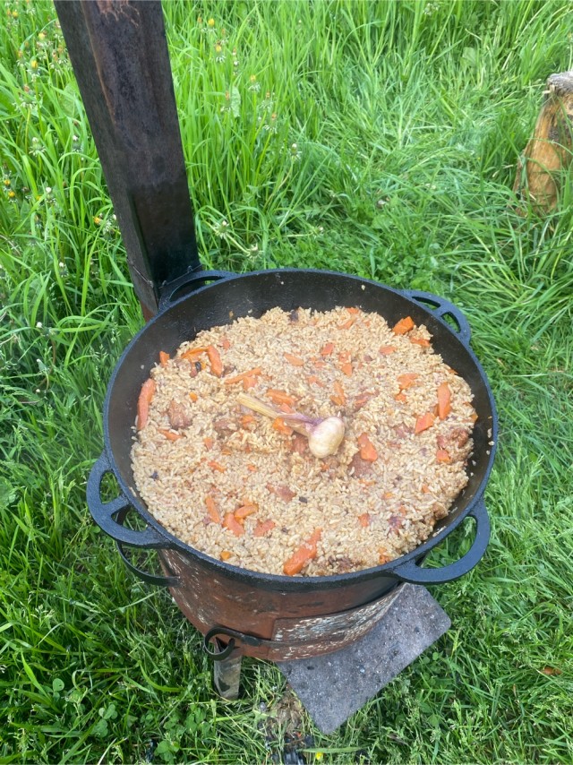 Рисовая каша со свининой