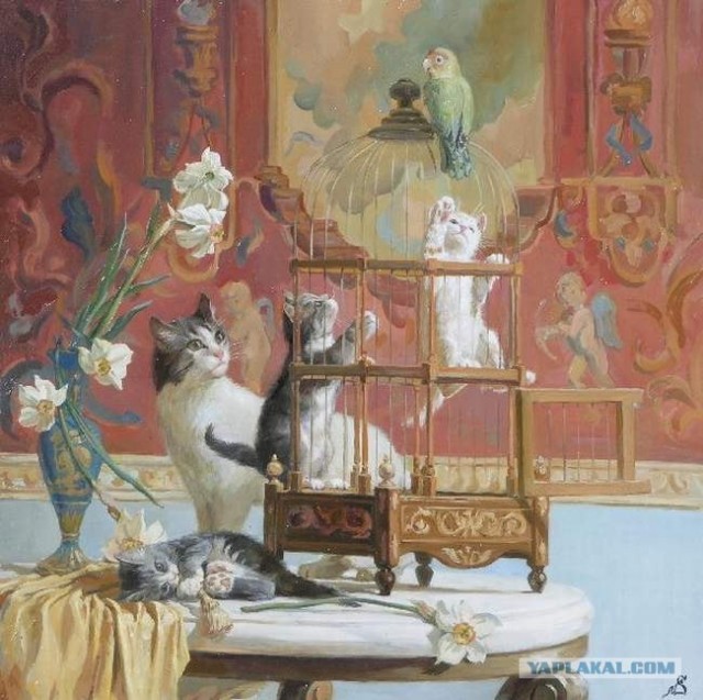 Рисованный котовторник
