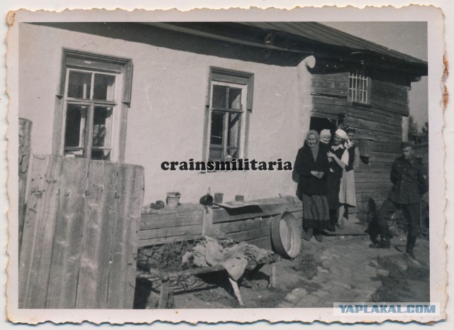 Крестьяне, деревенские  хаты. 1941-1942