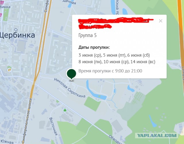 Опубликована карта с графиком прогулок в Москве