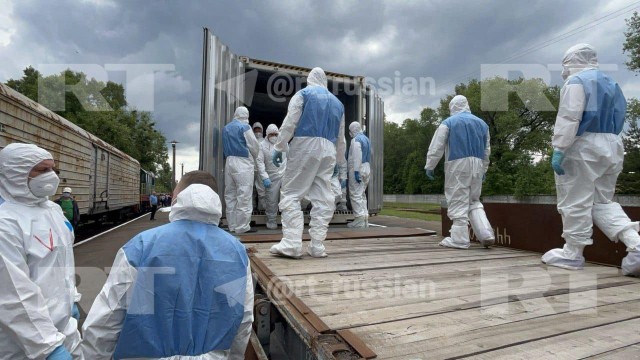 Кадры передаче тел Украине