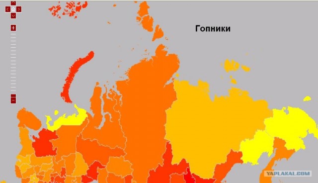 Яндекс: Популярность слова на карте