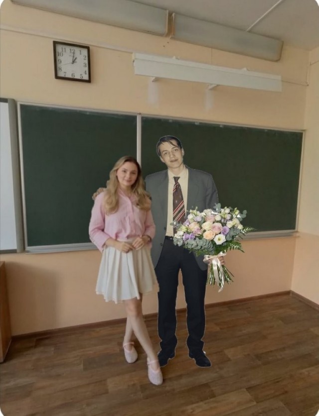 Учительница попросила  отредактировать фотографию