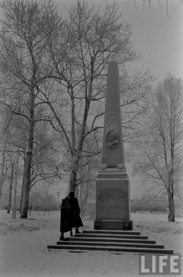 Американские туристы в Ленинграде зимой 1955-1956г