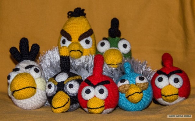 Семейка вязанных Angry Birds