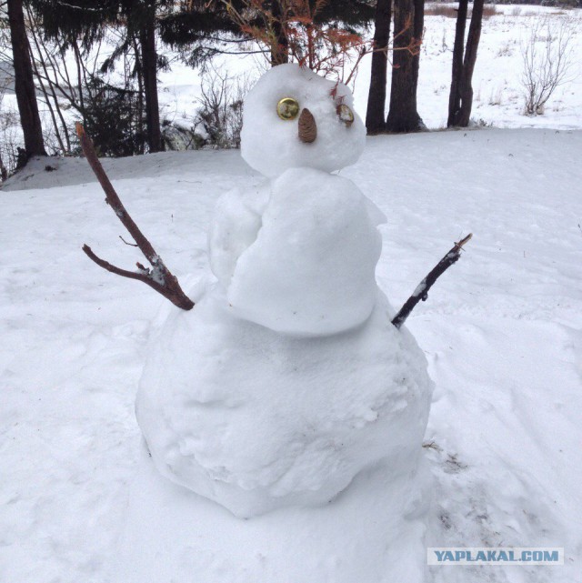 Лучший снеговичок из виденных