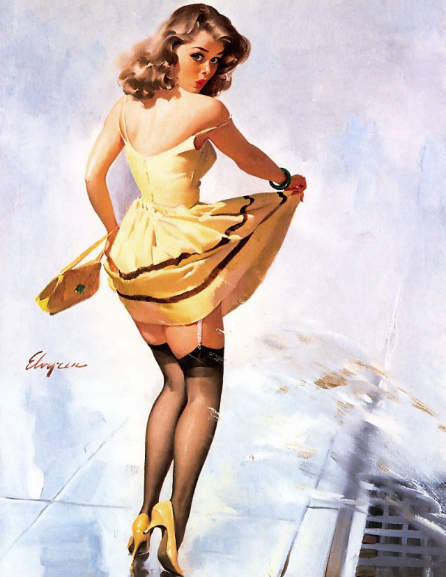 PIN-UP искусство Old school