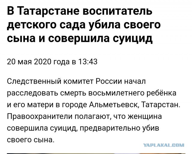 Трое детей мертвы: воспитатель устроила резню в Элисте