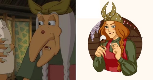 Известные персонажи в молодости (мульфильмы)