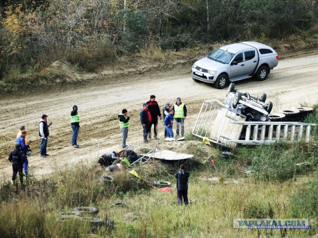 Страшная авария на ралли в Омске