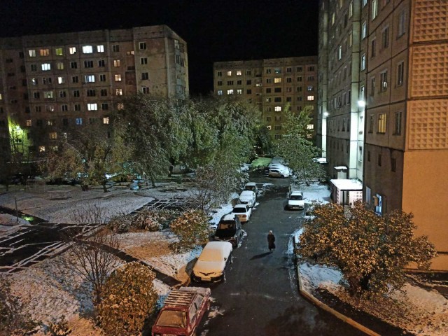 В Красноярск пришла зима