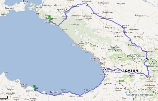 Путешествие Геленджик-Турция