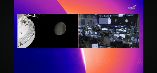 Корабль Орион уже этой ночью облетит Луну