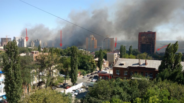 В Ростове пожар