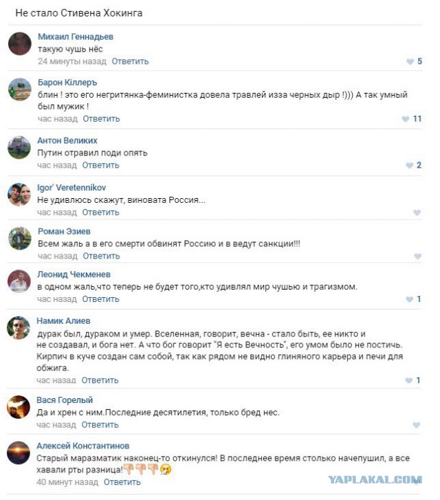 Чепуха которую несут