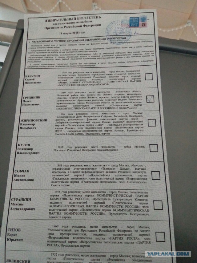 Видеотрансляция выборов 2018