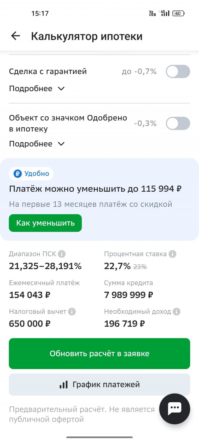 Калькулятор ипотеки Сбера