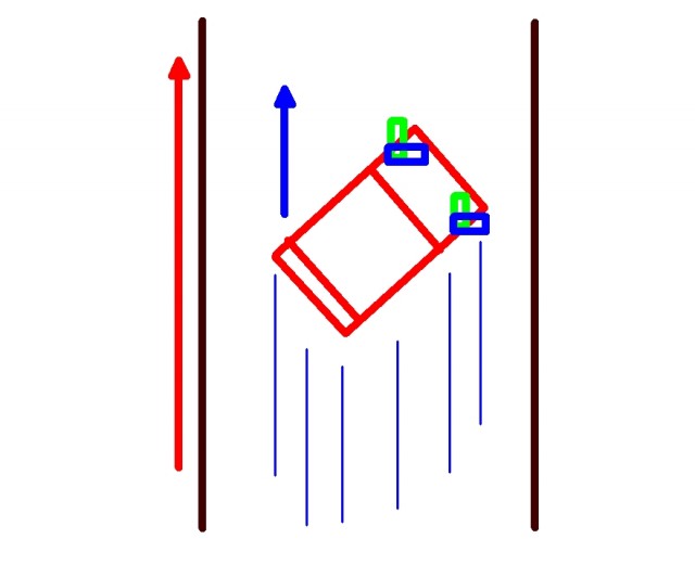 Ещё и вильнул в сторону рега