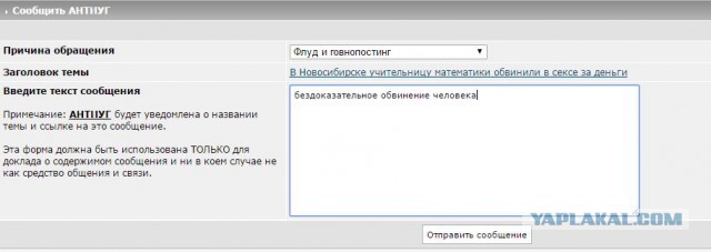 В Новосибирске учительницу математики обвинили в сексе за деньги