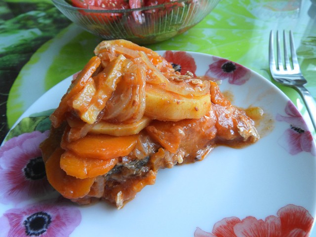 Простой и вкусный рыбный ужин.