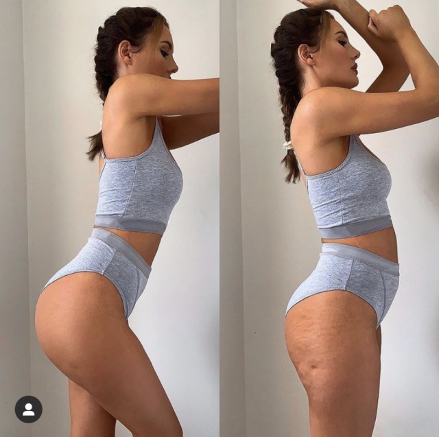 Британская модель Джорджи Кларк показала как выглядит тело без фотошопа