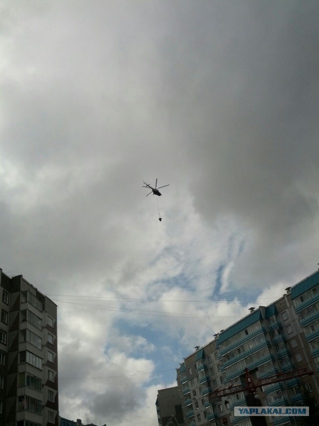 Пожар в Красноярске