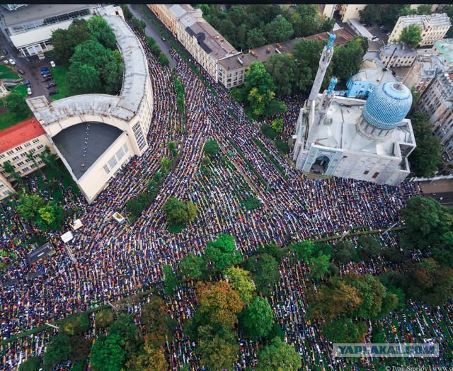 А в Питере праздник у верующих всех мастей! Жуткие пробки в будни! Светское общество епт!