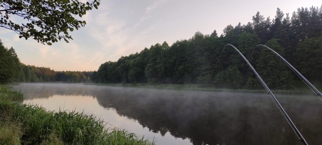 Рыбалка на реке Вилия. Беларусь