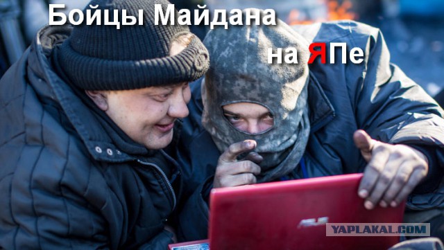 "Георгиевские " ленточки против флагов УПА