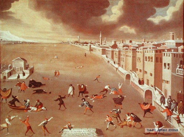 Скованная льдами Венеция - такого не видели 80 лет