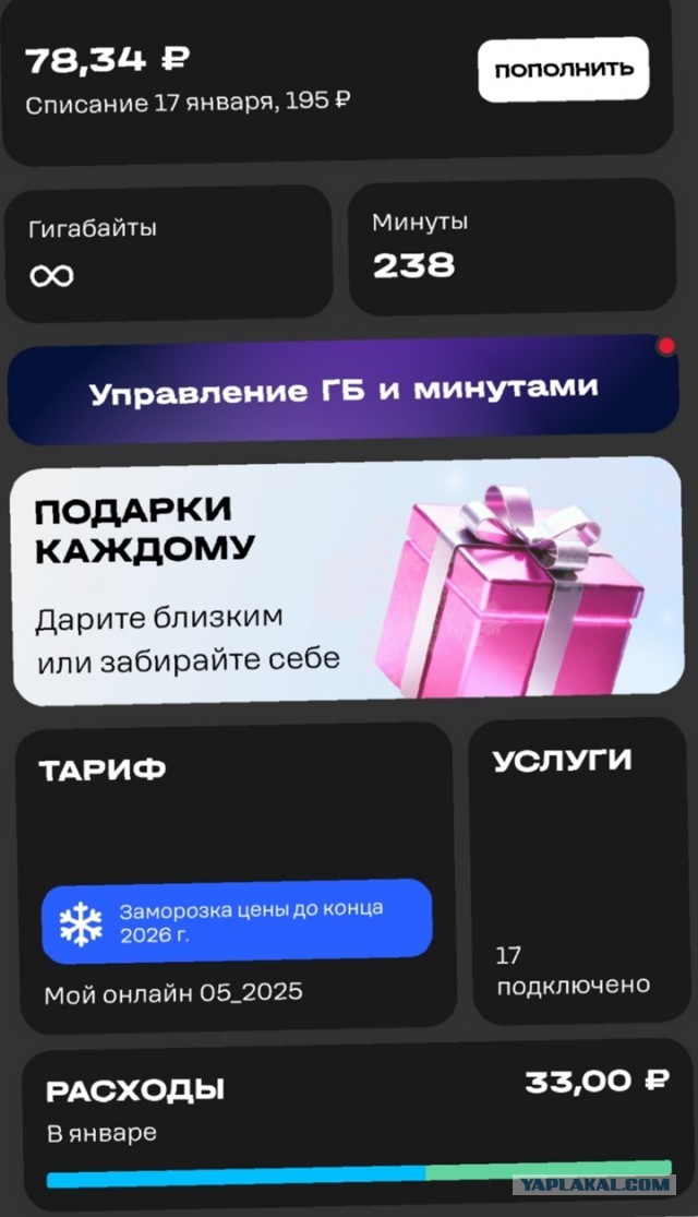 Кто там психовал по тарифам