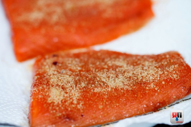 Летняя кухня. Нерка на кедре.