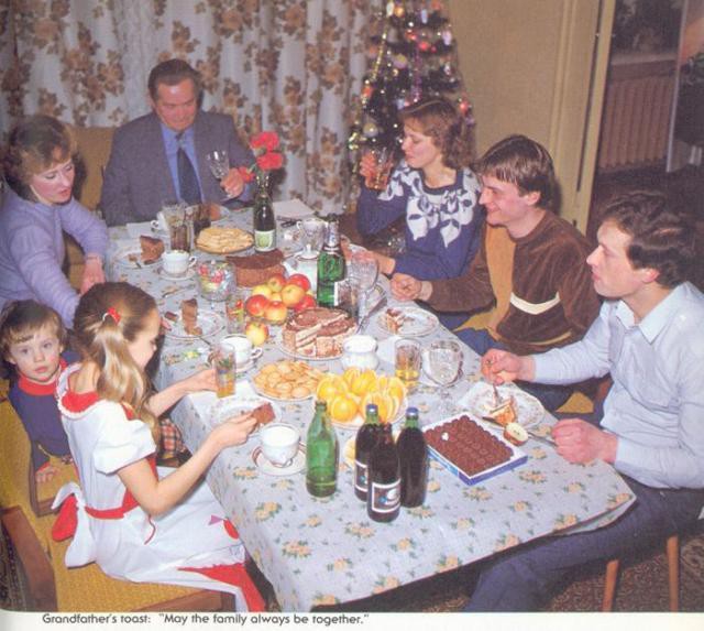 Новогодний стол в СССР