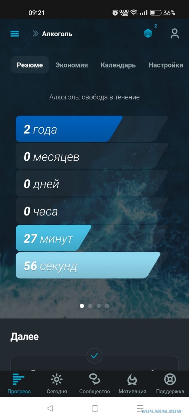 Продолжение трезвости