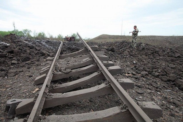 Мощнейший взрыв на окраине Донецка 16.06.15