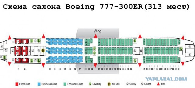 Boeing 777-300 Singapore Airlines загорелся на посадке.