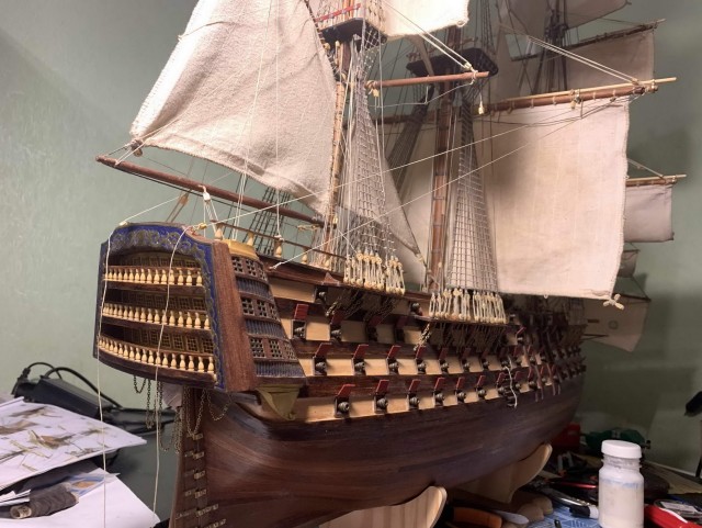 Постройка модели линкора Santisima Trinidad