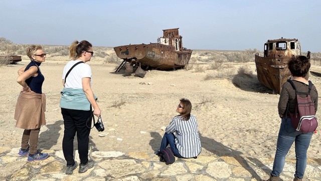 Как сегодня выглядят остатки Аральского моря