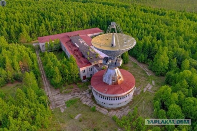 Заброшенная в тайге антенна СМ-108 "Азимут-К" Станции Космической Связи "Восток-1"