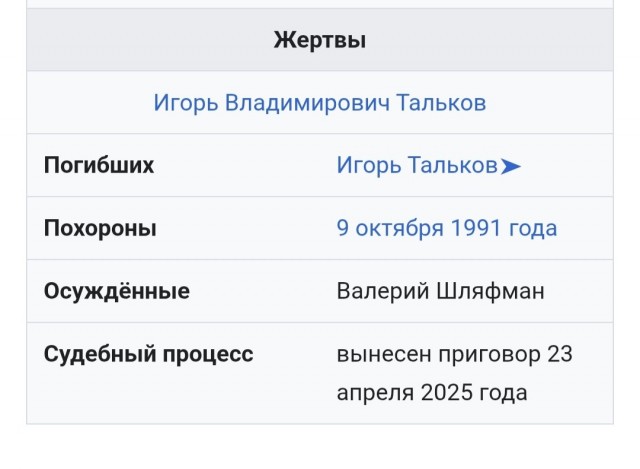 6 октября 35 лет со дня убийства Игоря Талькова