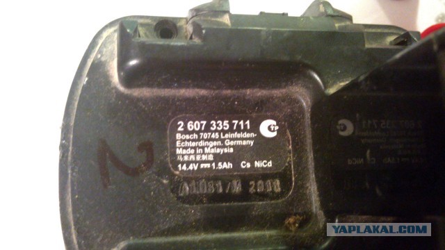 Переделка бошевского акумулятора с кадмия на литий