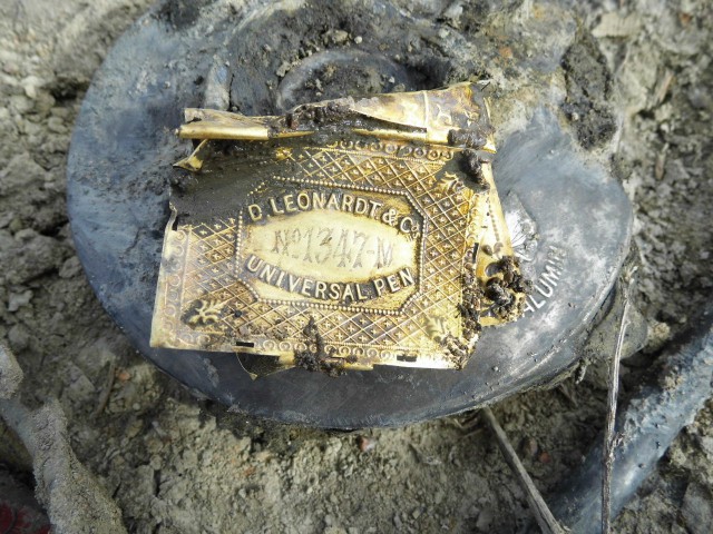 Раскопки немецкого блиндажа